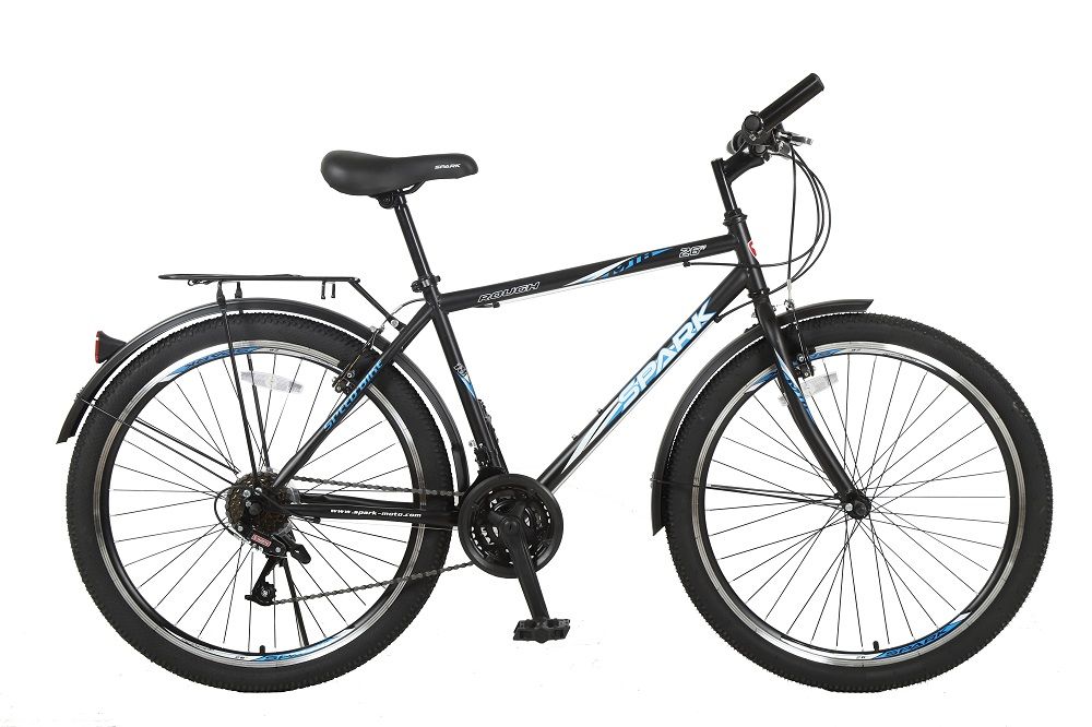 Фотографія Велосипед SPARK ROUGH 26" 2021, розмір L, Чорно-синій